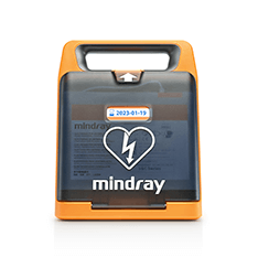 Desfibrilador externo Mindray BeneHeart C2 con tapa cerrada